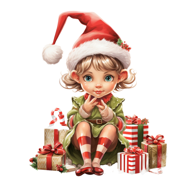 Christmas Elf Clipart 67