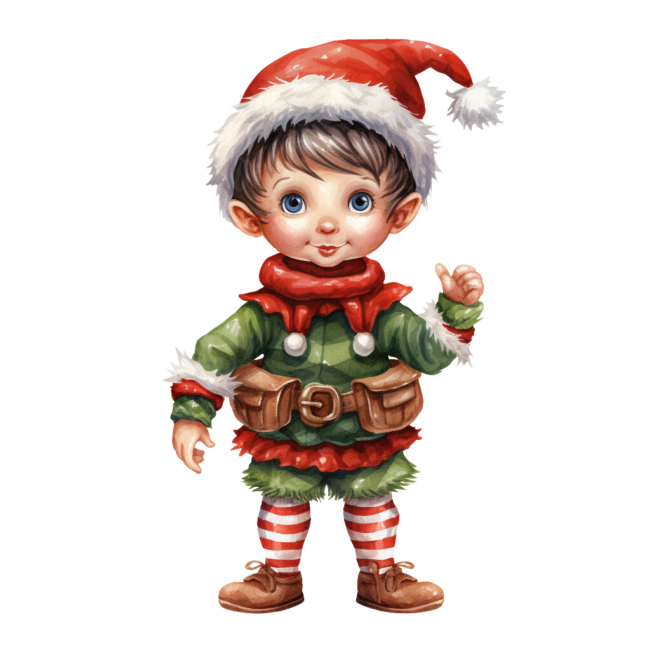 Christmas Elf Clipart 68