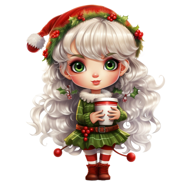 Christmas Elf Clipart 7
