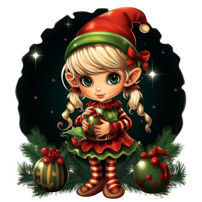 Christmas Elf Clipart 71