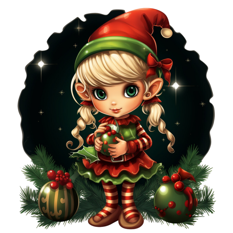 Christmas Elf Clipart - World of Printables