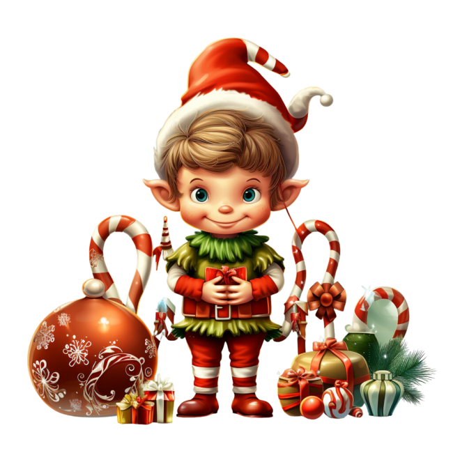 Christmas Elf Clipart 75