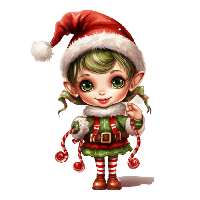 Christmas Elf Clipart 76