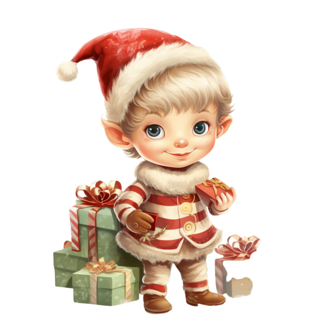 Christmas Elf Clipart 77