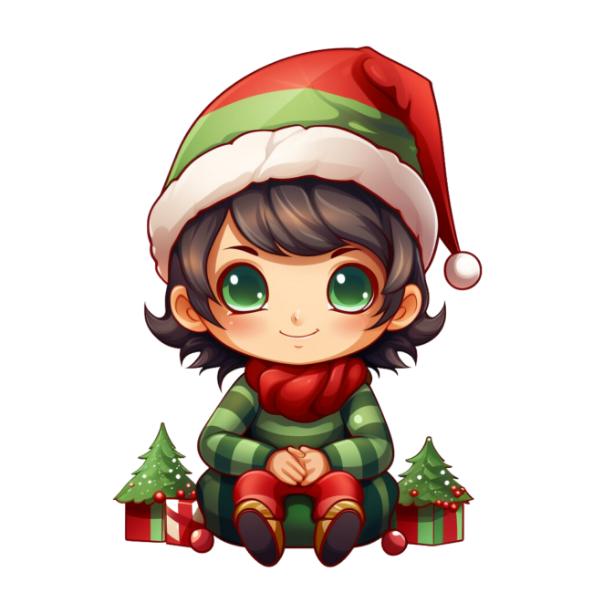 Christmas Elf Clipart 8