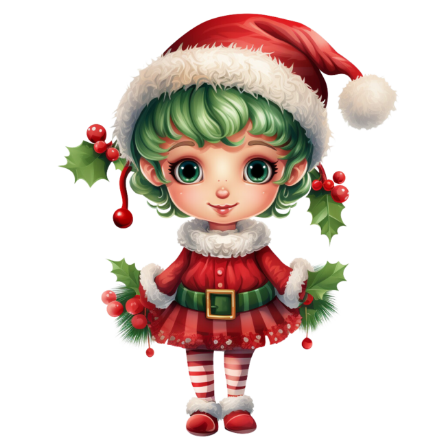 Christmas Elf Clipart 9