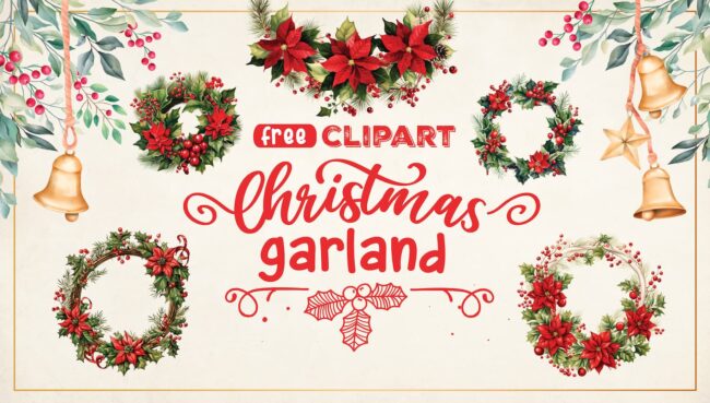 Christmas Garland Clipart - World of Printables