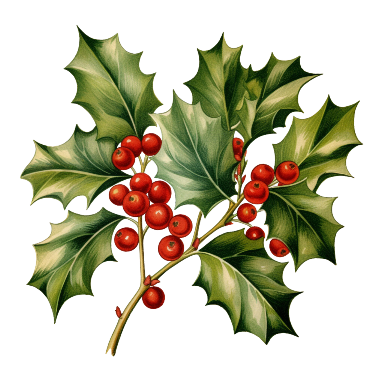 Christmas Holly Clipart - World of Printables