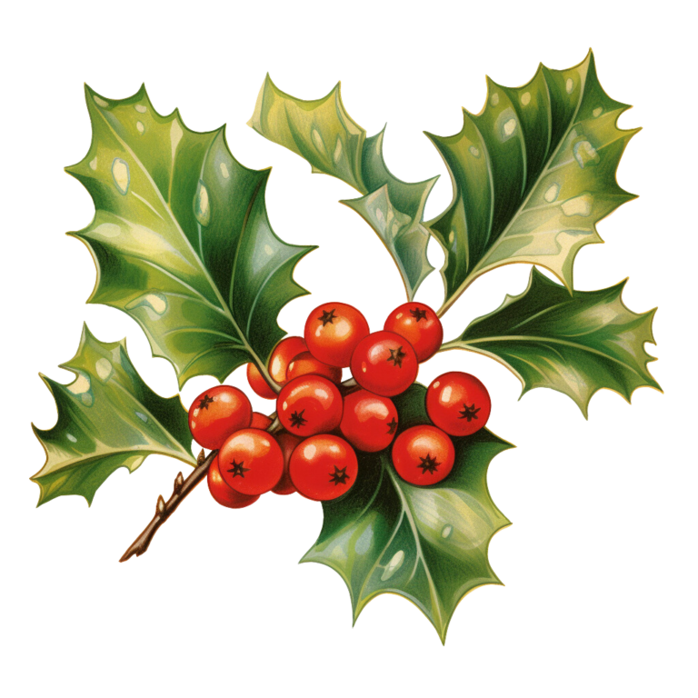 Christmas Holly Clipart - World of Printables