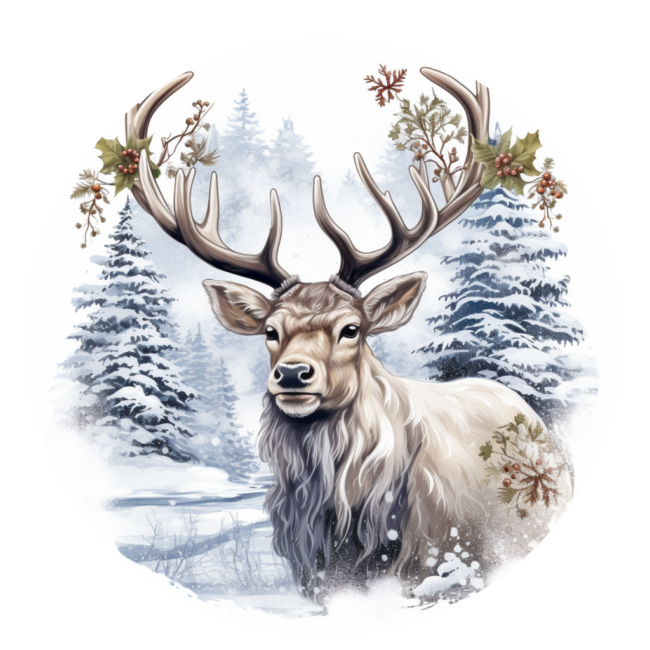 Christmas Reindeer Clipart 16