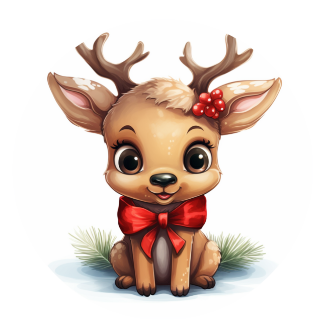 Christmas Reindeer Clipart 27