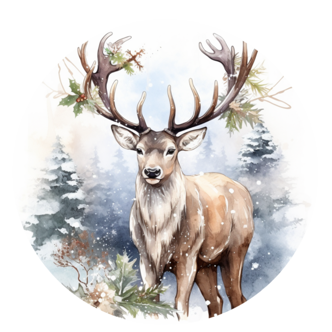Christmas Reindeer Clipart 3