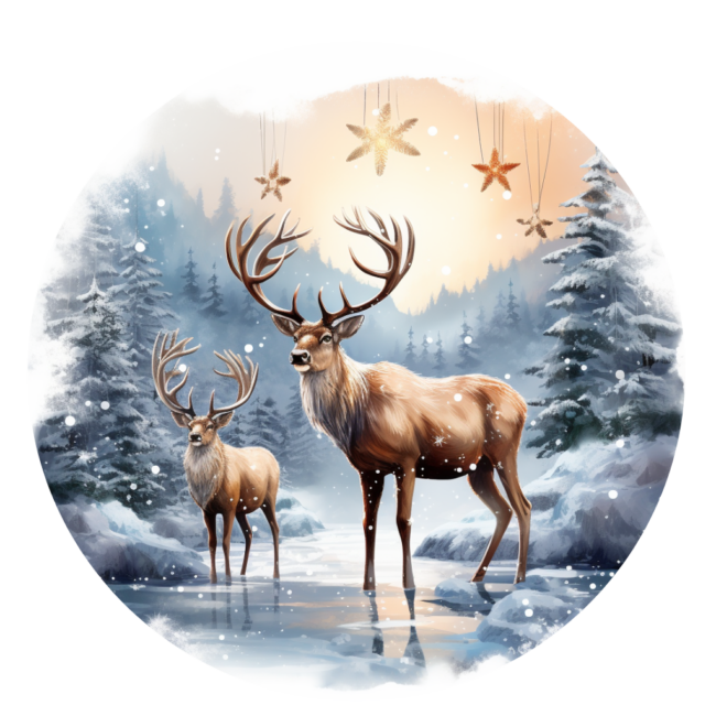 Christmas Reindeer Clipart 4