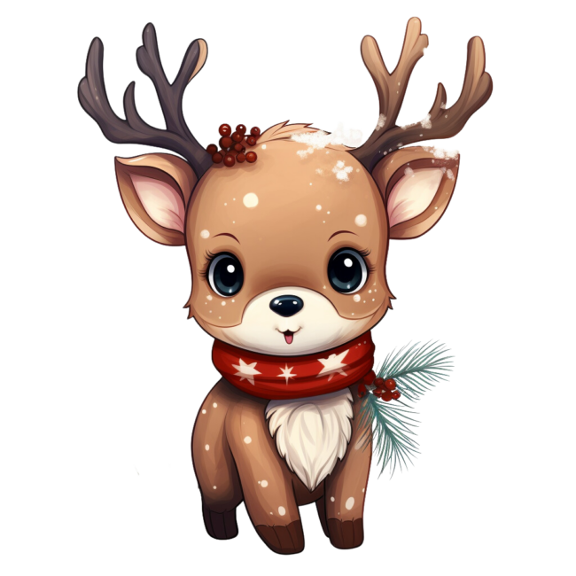 Christmas Reindeer Clipart 50
