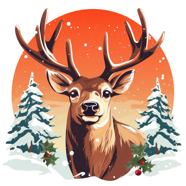 Christmas Reindeer Clipart 78
