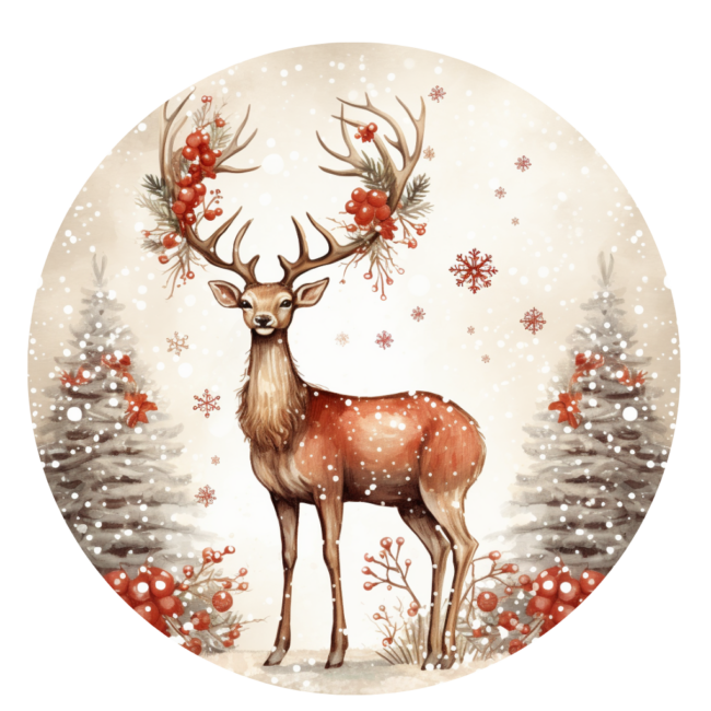 Christmas Reindeer Clipart 8