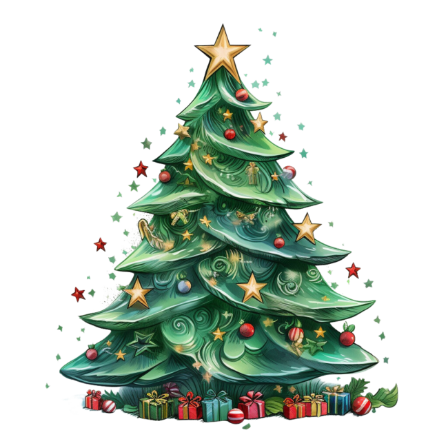 Christmas Tree Clipart 15