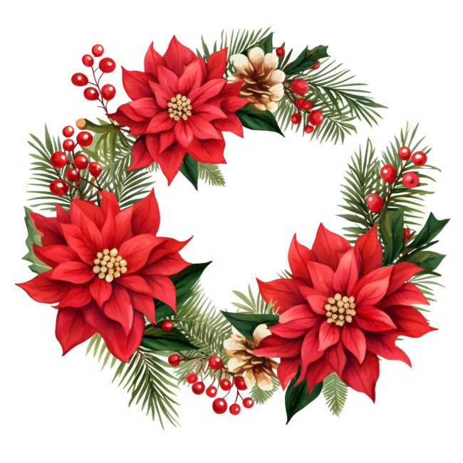 Christmas Wreath Clipart 13