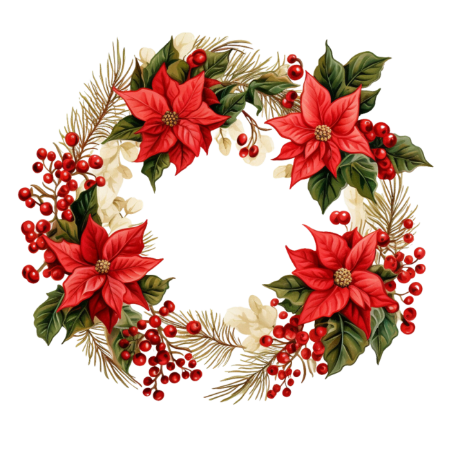 Christmas Wreath Clipart 14