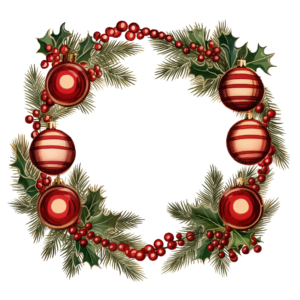 Christmas Garland Clipart - World of Printables