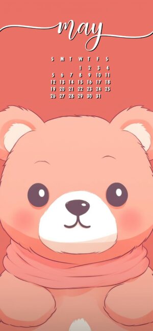 Cute May Calendar Wallpaper