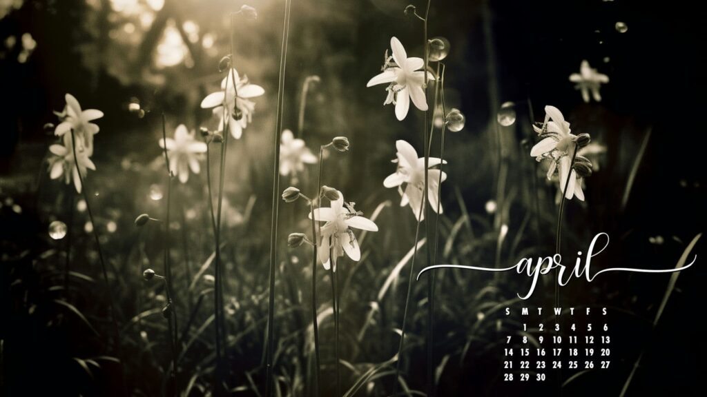 Floral April Desktop Wallpaper