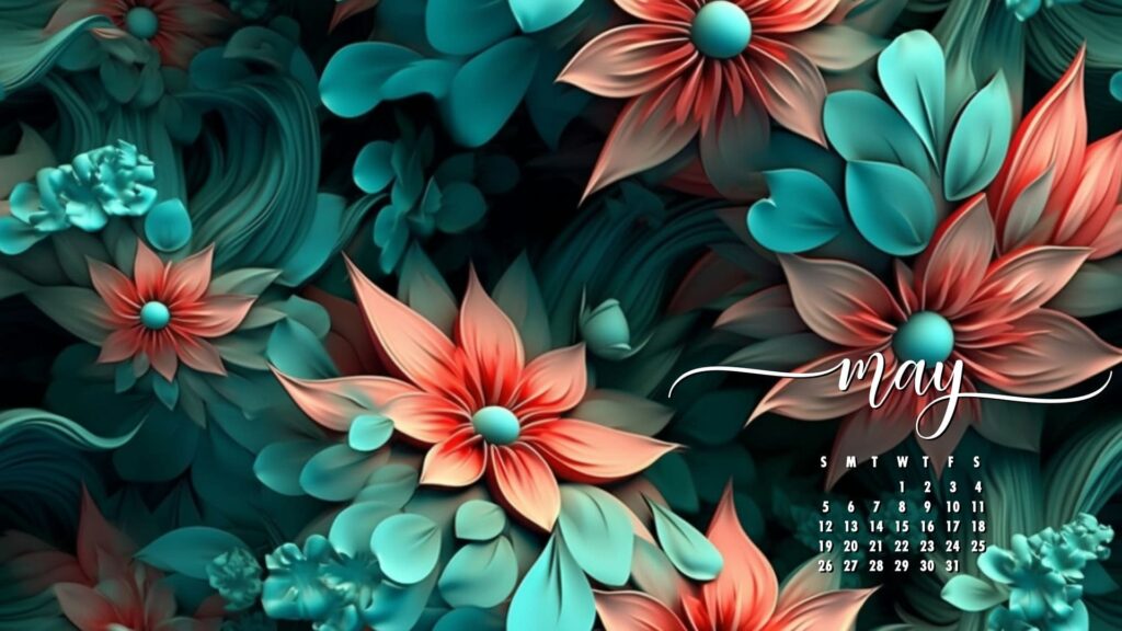 Floral May Background Wallpaper
