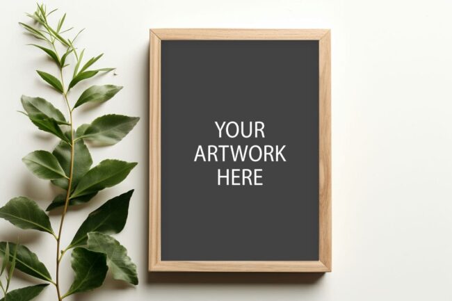 Frame Mockup with plant 465