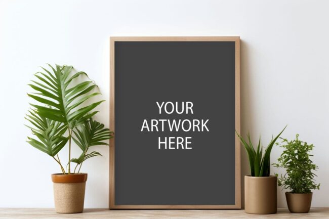 Frame Mockup with plant 466