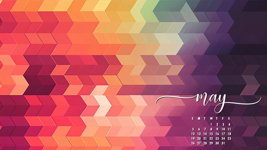 Geometric May Desktop Wallpaper