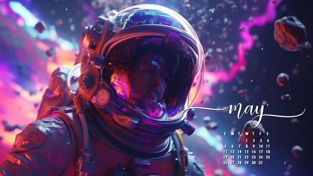 May Background Wallpaper Astronaut