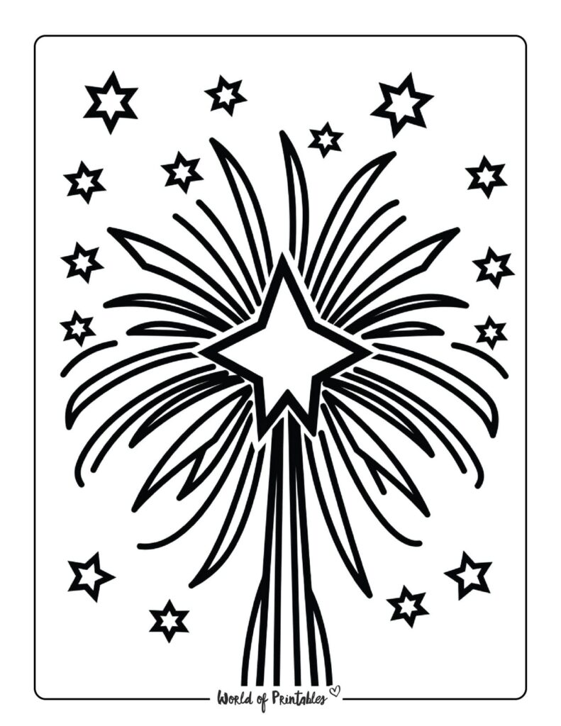 New Year Coloring Sheet