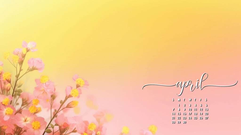 Pastel April Desktop Wallpaper
