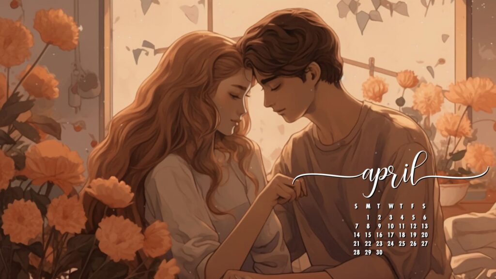 Romantic April Desktop Wallpaper