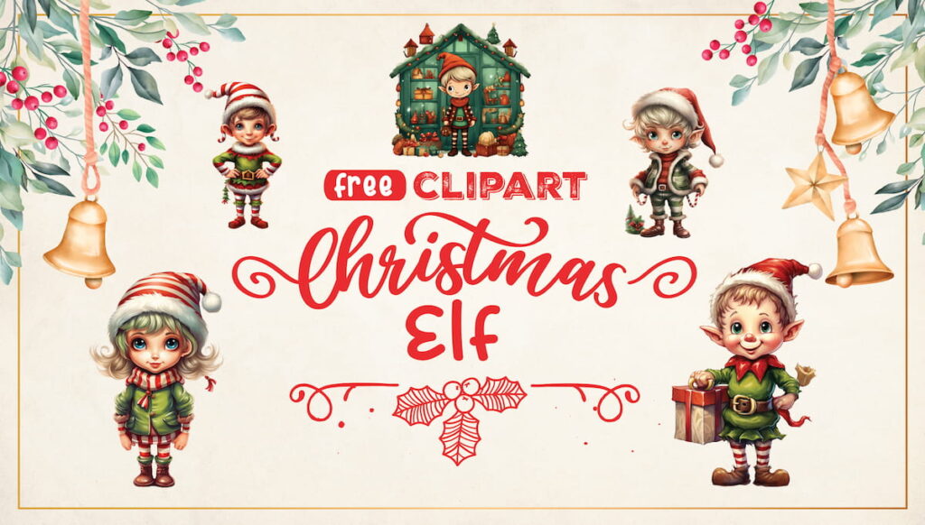 christmas elf clipart