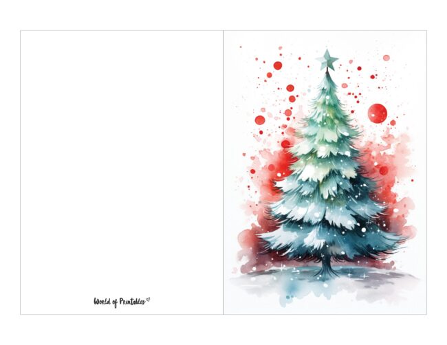 free printable christmas cards beautiful christmas tree