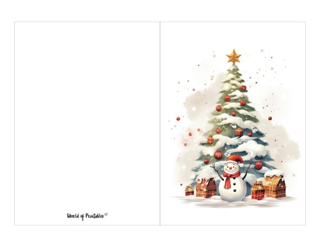 free printable christmas cards delightful christmas tree
