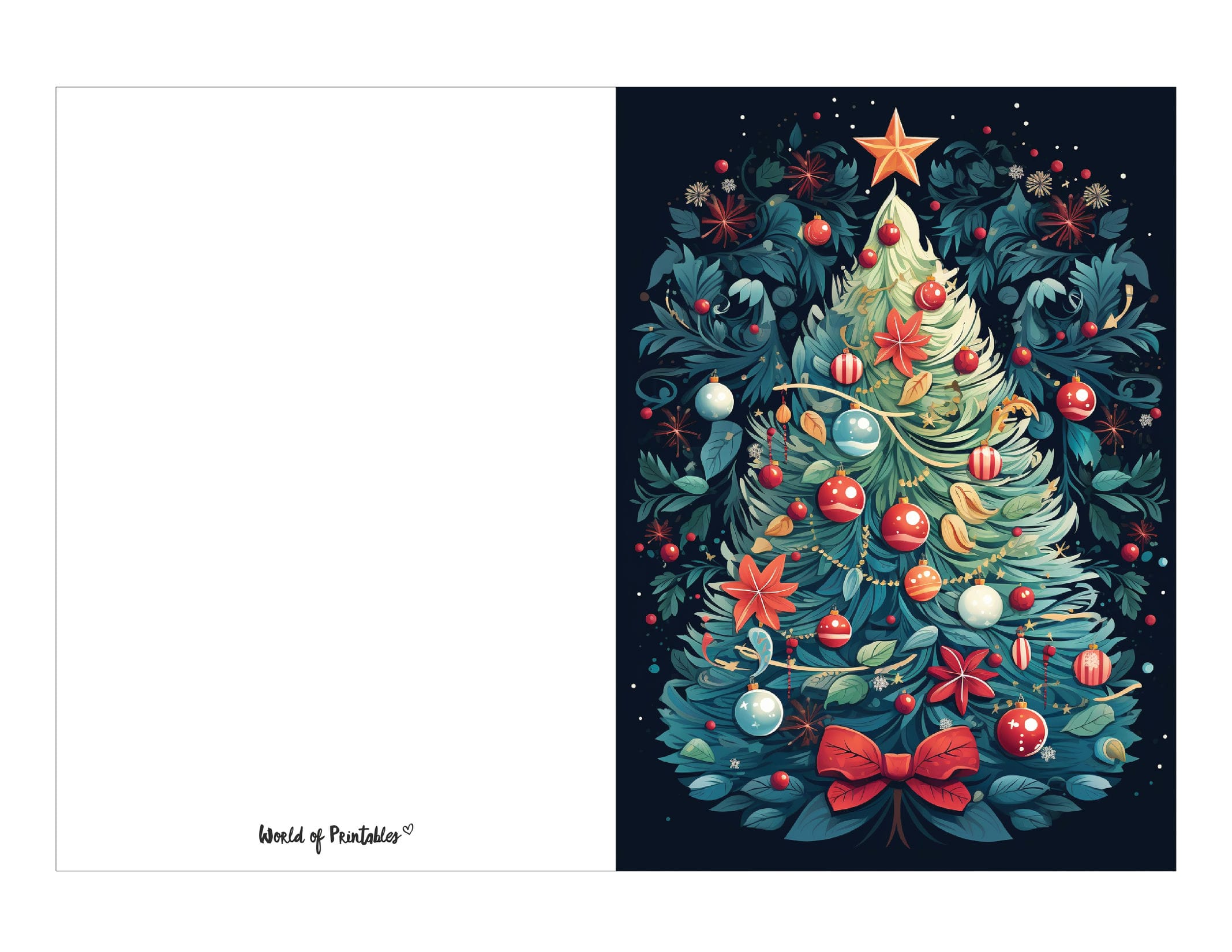 Printable Christmas Card Templates World Of Printables Printable Christmas Card Templates World Of Printables