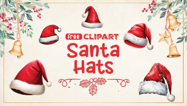 Santa Hat Clipart - World Of Printables