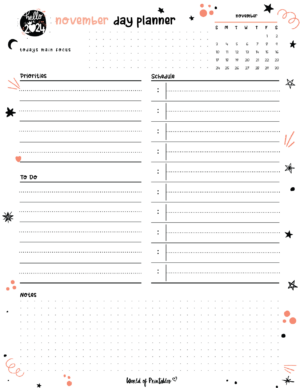 Free Printable November 2024 Planners - World of Printables