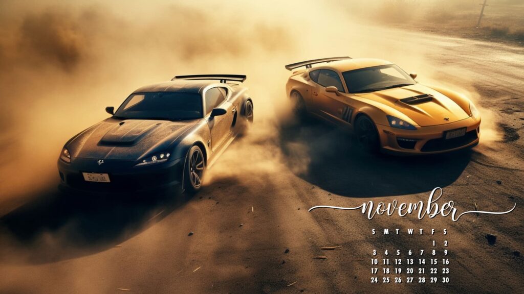 Cars Racing November Desktop Wallpaper