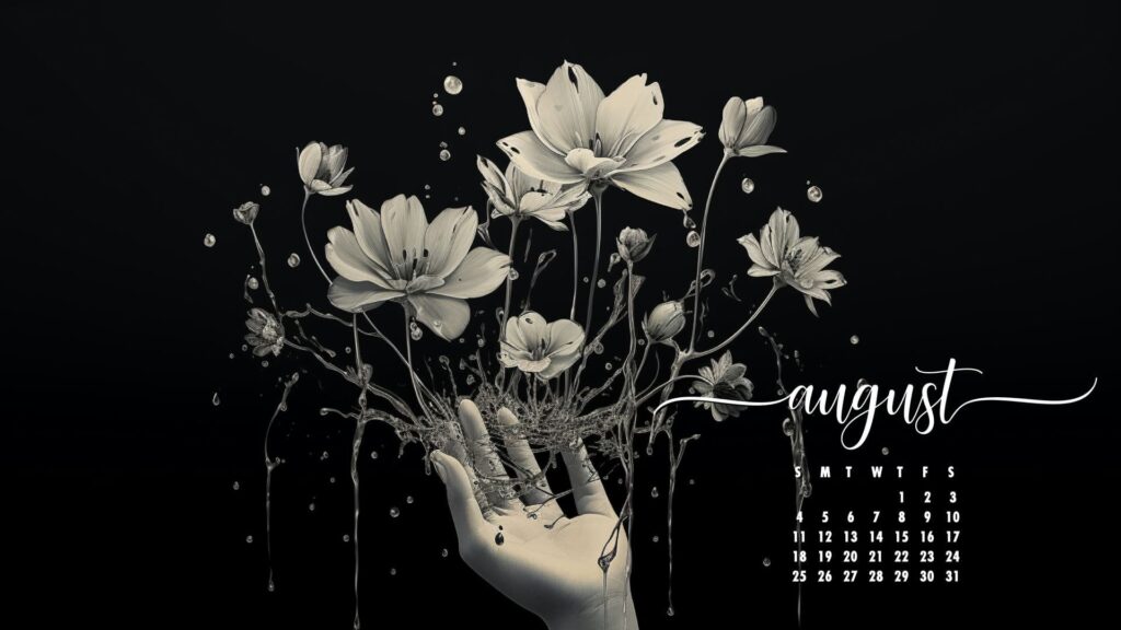Floral August Desktop Wallpaper