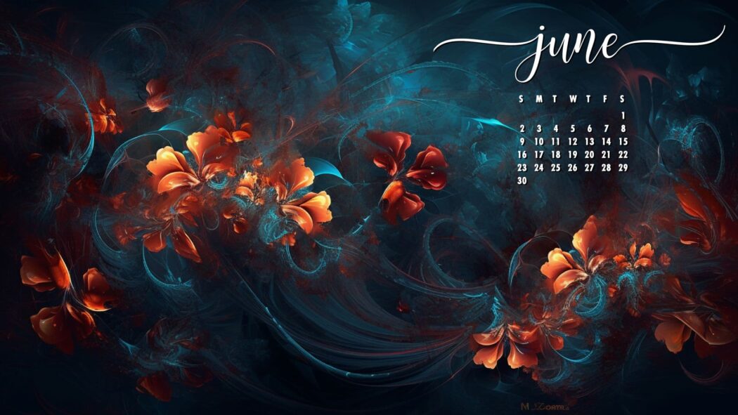 Free June 2024 Calendar Wallpaper
