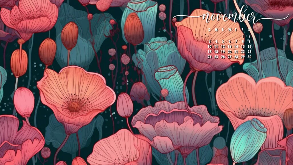 Flower November Desktop Wallpaper
