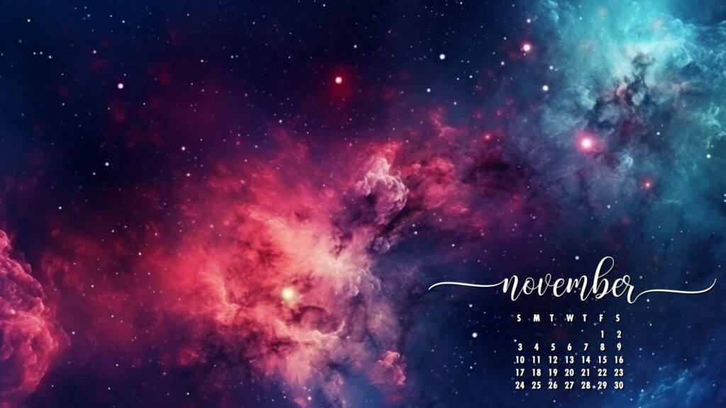 Galaxy November Desktop Wallpaper
