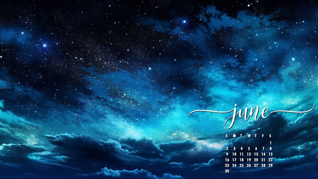 Free June 2024 Calendar Wallpaper