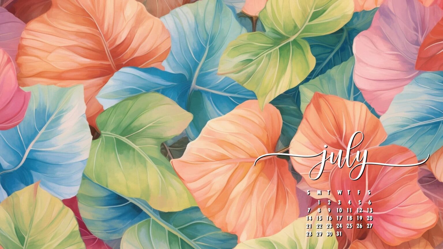 July Calendar Wallpaper 80 Best Styles For Your Desktop Or Phone