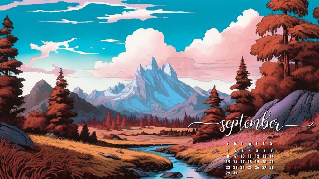 September Background Wallpaper Landscape