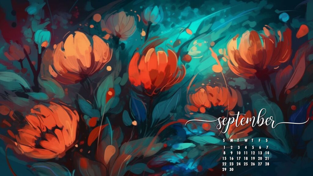 September Desktop Wallpaper Flowers