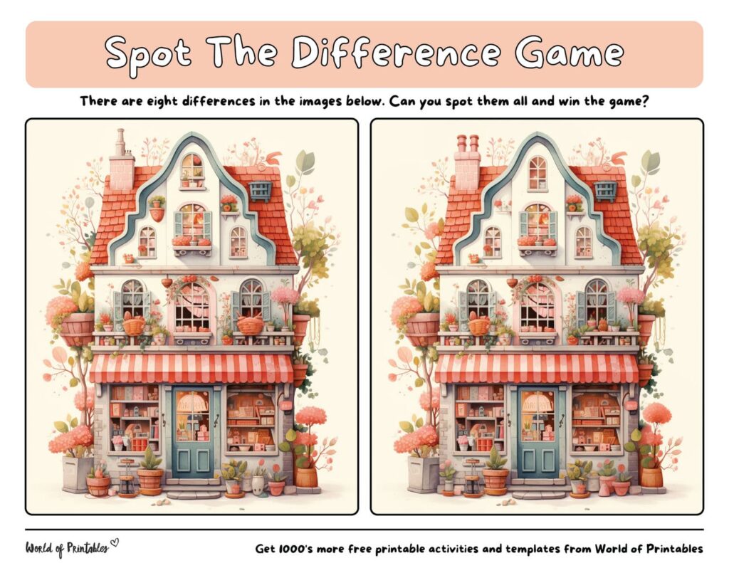 Beautiful House Spot the Difference Hard